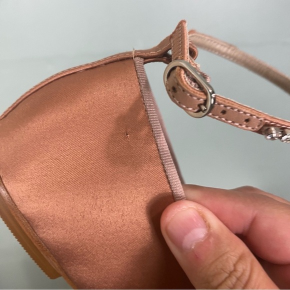 Anthropologie Guilhermina Embellished Pink Ballet Flats Sz 7‎ - Picture 2 of 10